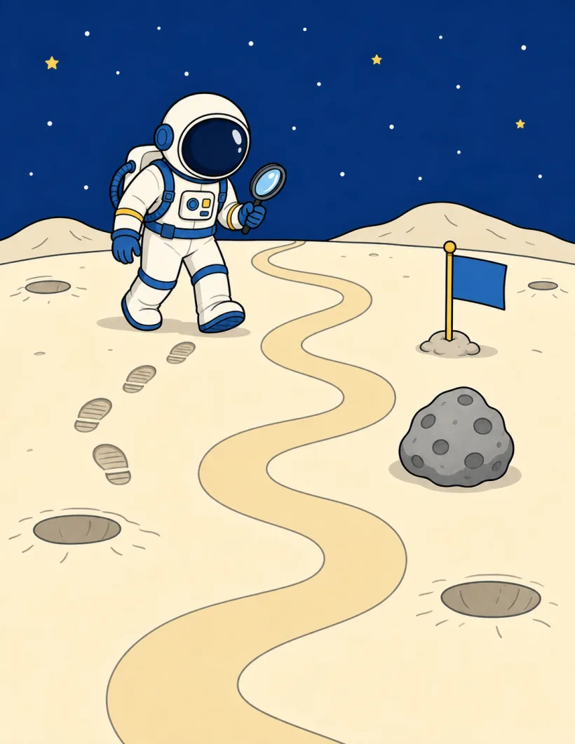 A sample creative activity scene from Rocket Mission