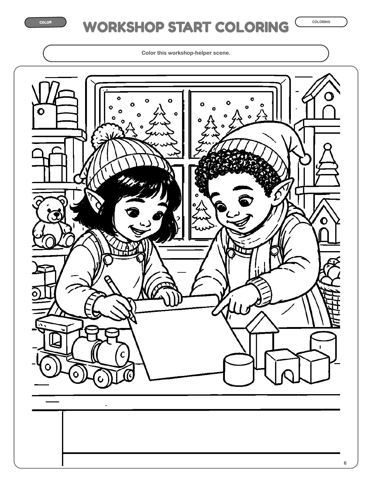 Workshop Start Coloring — actual page 6